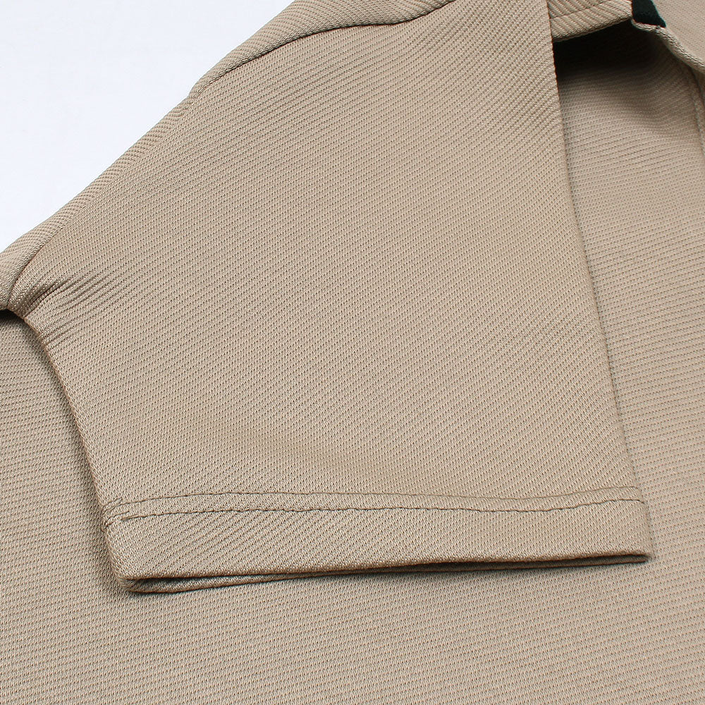 P & B Branded Polo Shirt - Beige
