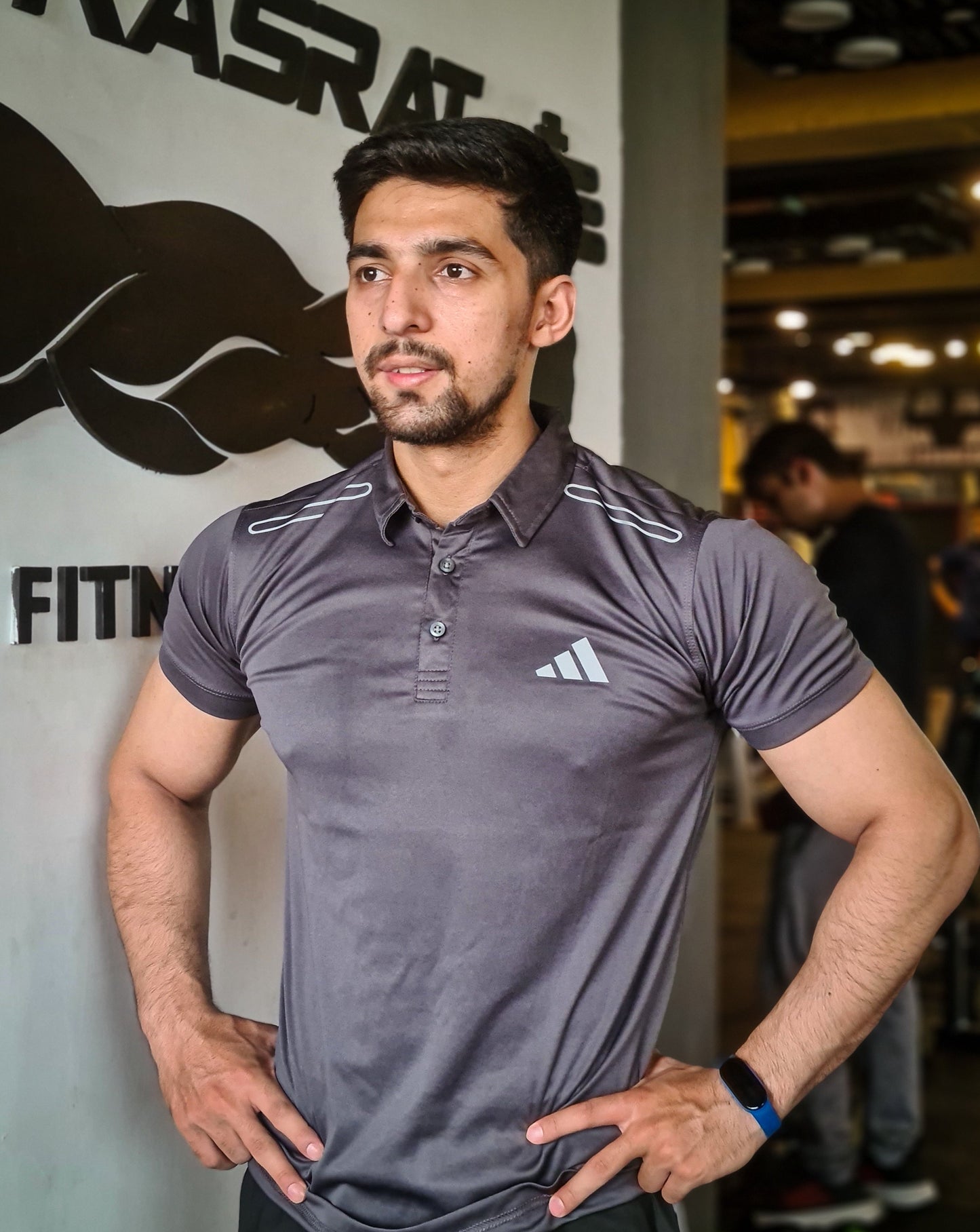 GOLF POLO SHIRT DRY-FIT - GREY