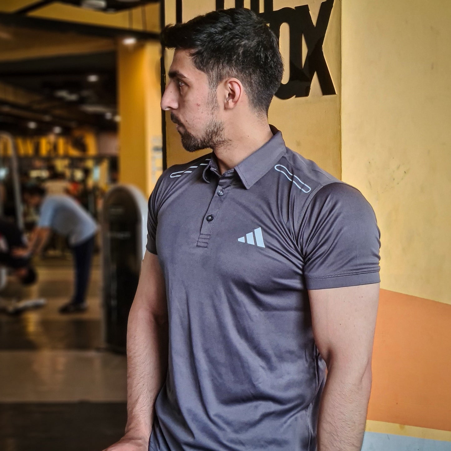 GOLF POLO SHIRT DRY-FIT - GREY