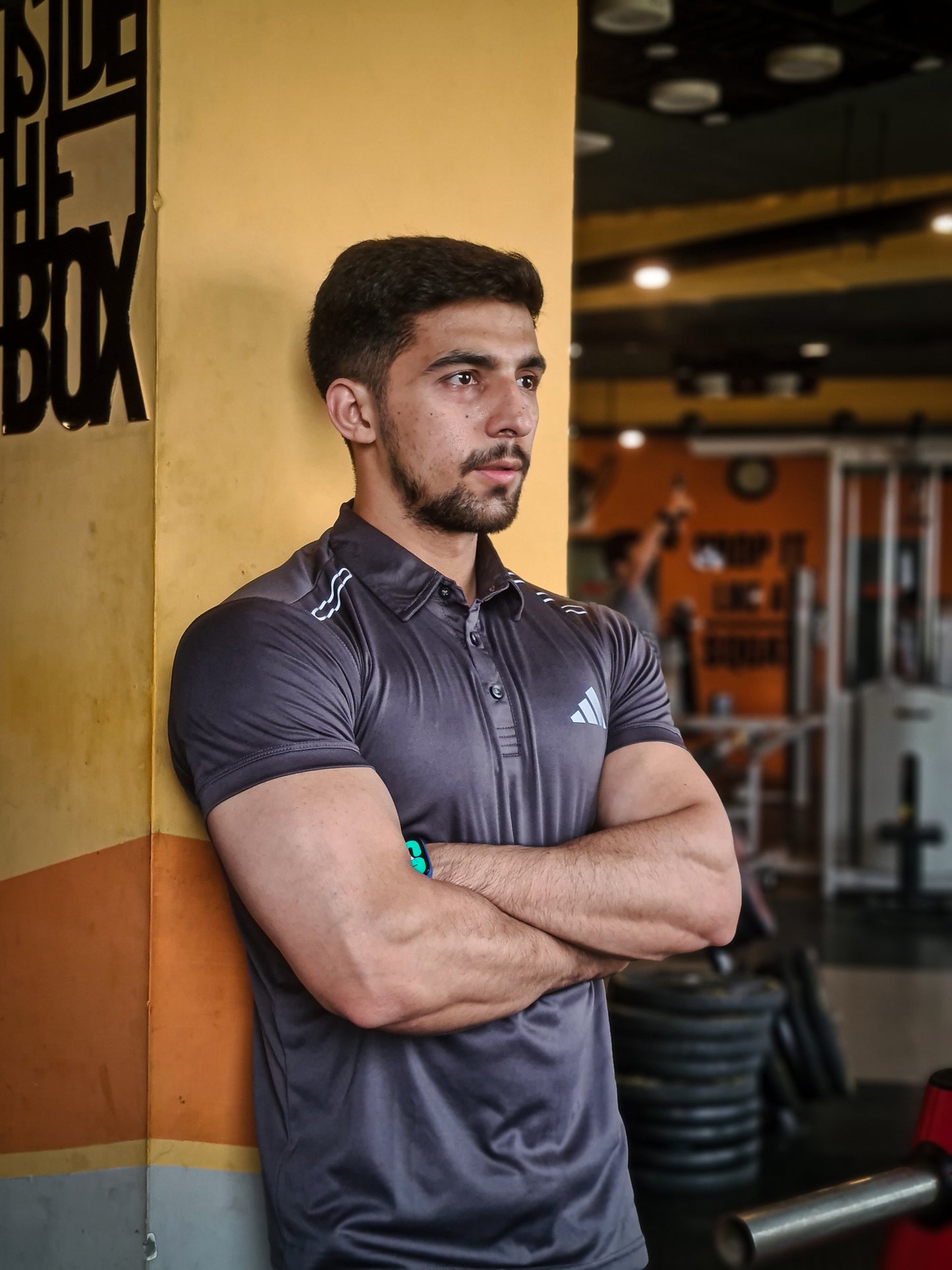 GOLF POLO SHIRT DRY-FIT - GREY