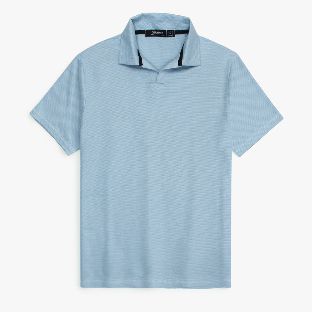 P & B Branded Polo Shirt - Sky Blue