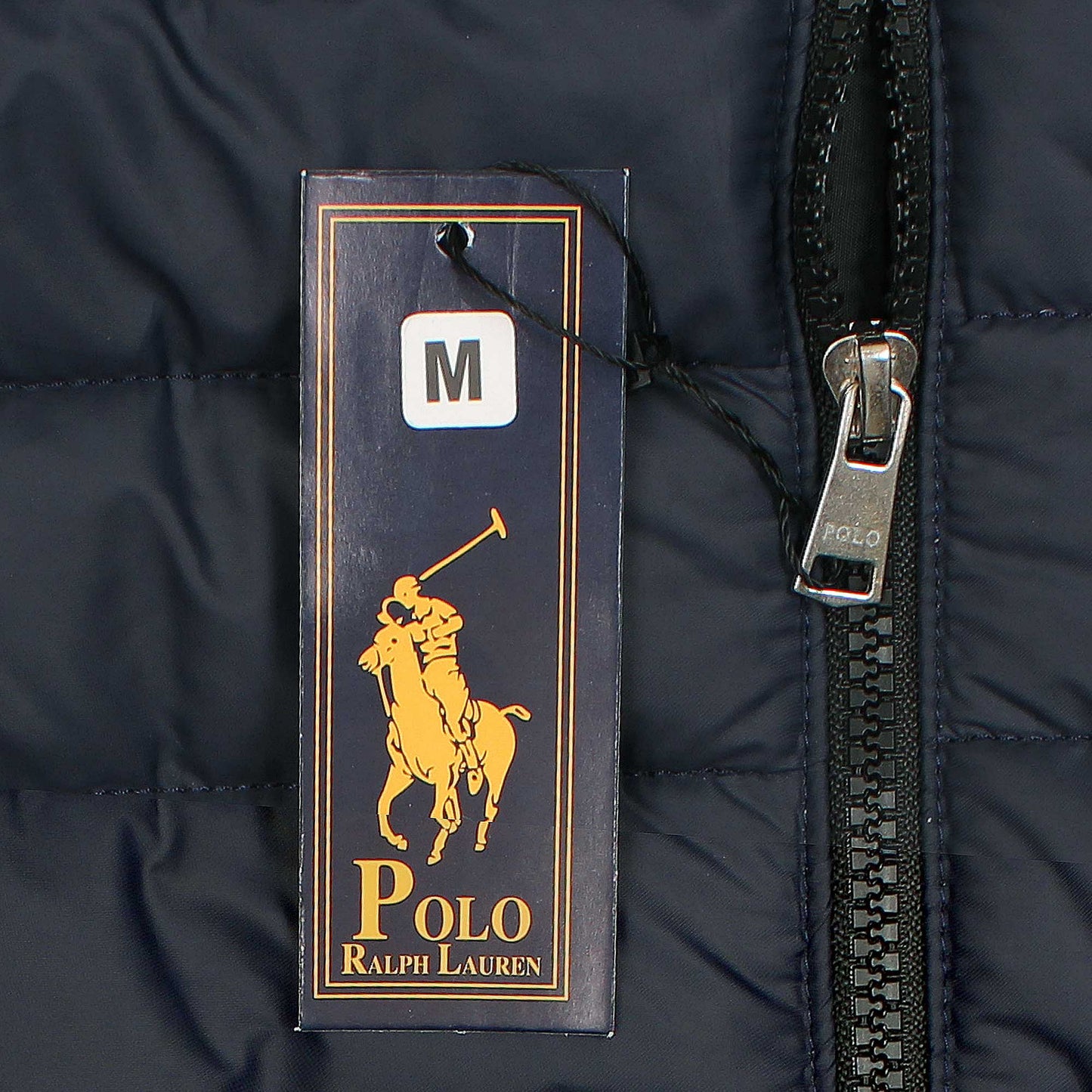 Navy Polo Puffer Jacket