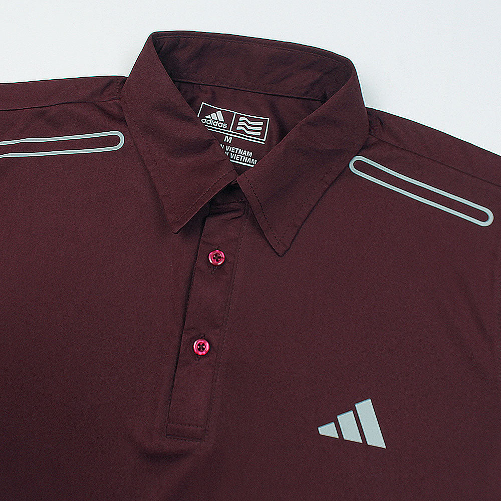 GOLF POLO SHIRT DRY-FIT - BURGUNDY