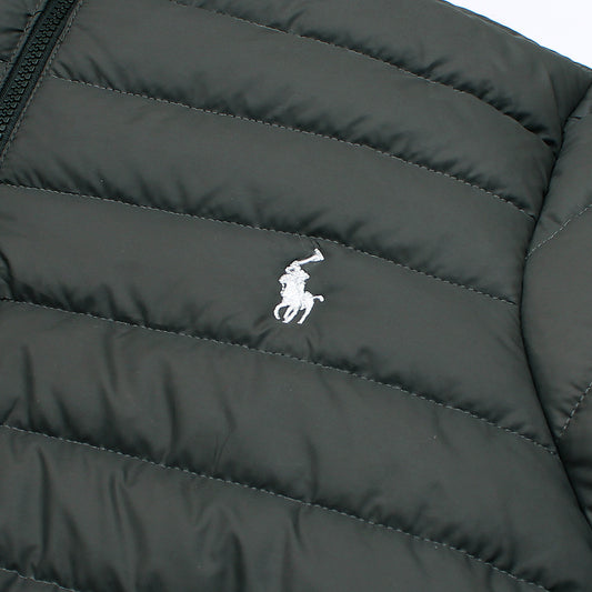 Charcoal Grey Polo Puffer Jacket
