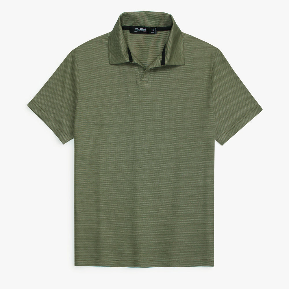 P & B Branded Polo Shirt - Green Pop Corn