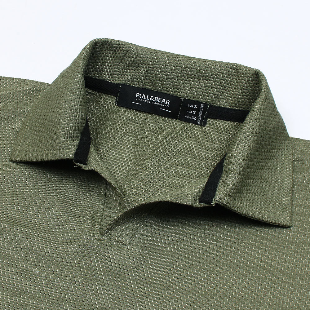 P & B Branded Polo Shirt - Green Pop Corn