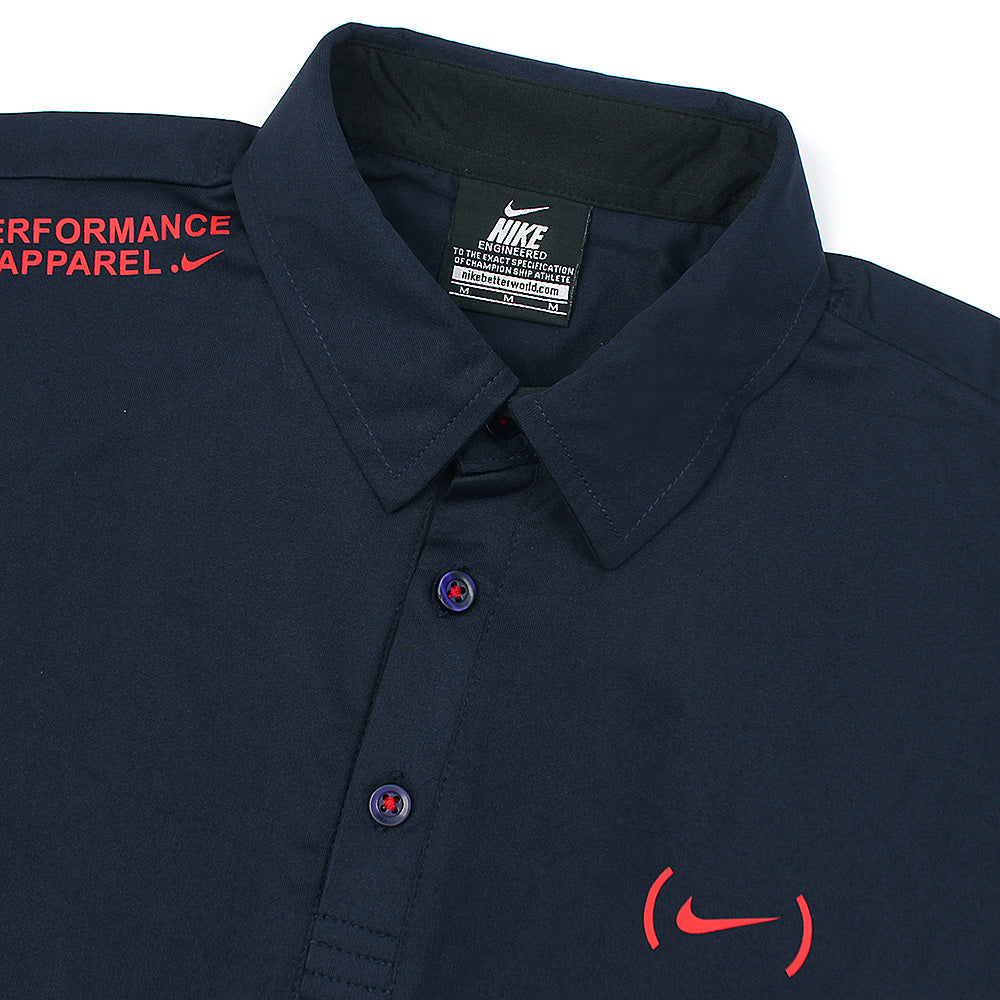 NK PERFORMANCE POLO SHIRT DRY-FIT - BLUE