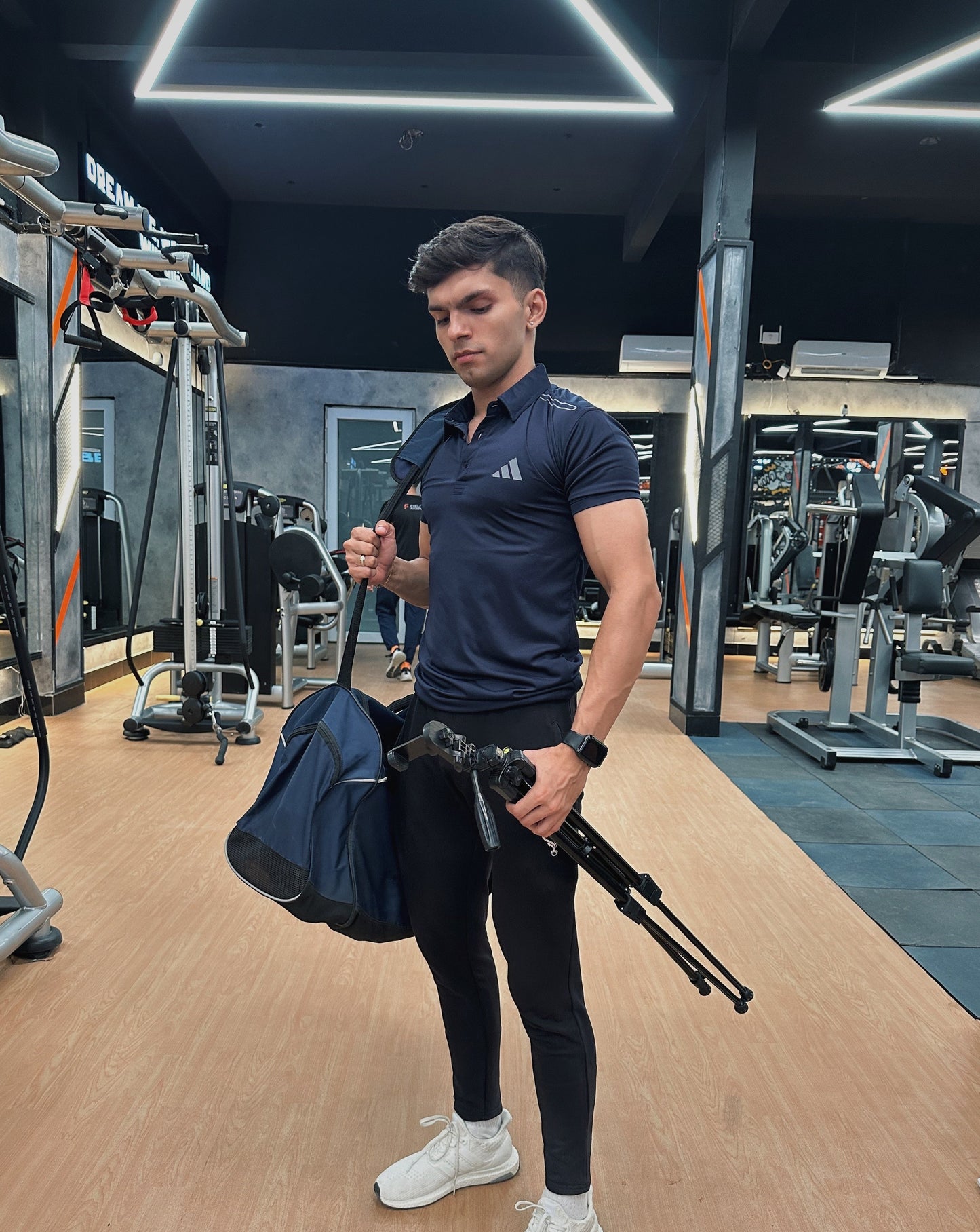 GOLF POLO SHIRT DRY-FIT - BLUE