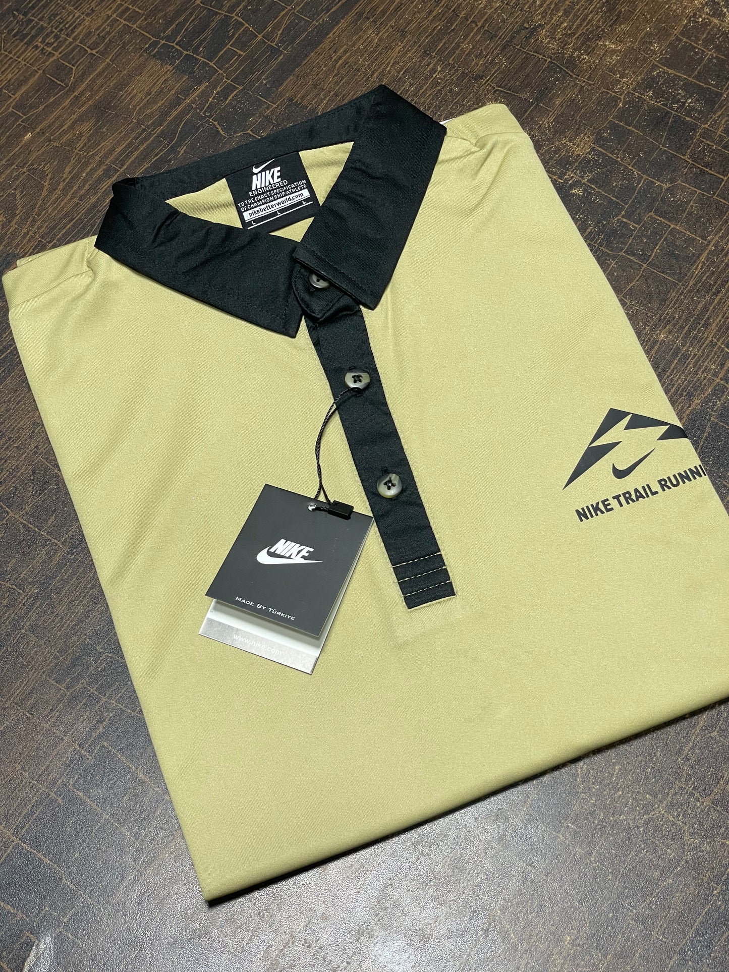 NK POLO SHIRT DRY-FIT - BEIGE