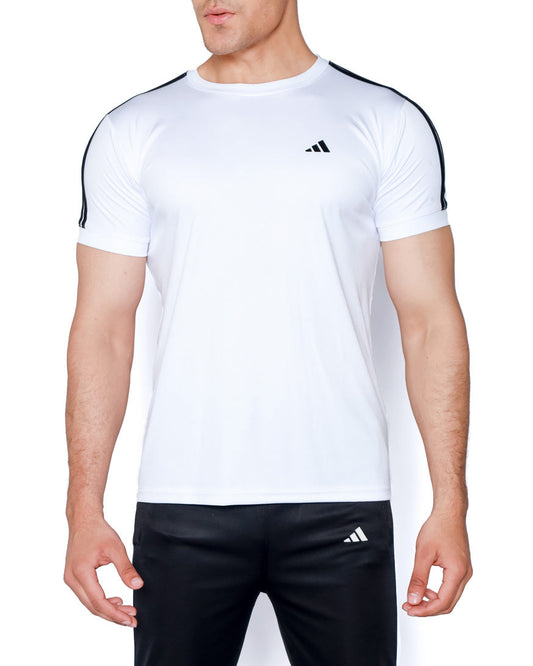 ADI Black & White Quick Dry T Shirt