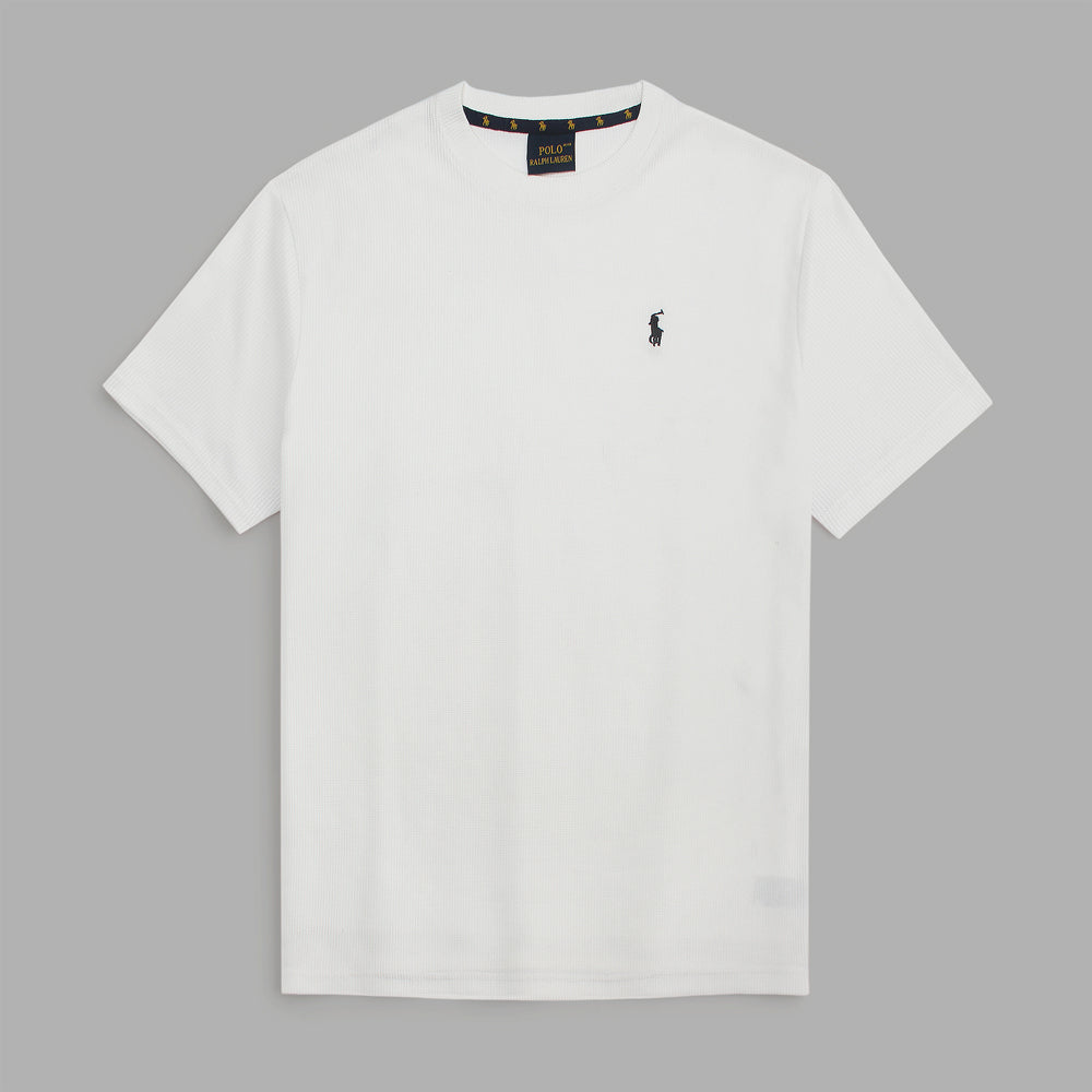 RL Polo T Shirt Self Jaccard - White