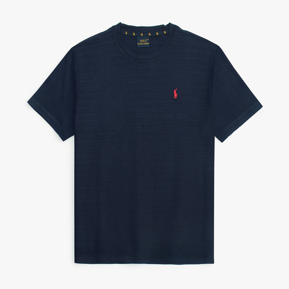 RL Polo T Shirt Self Jaccard - Blue