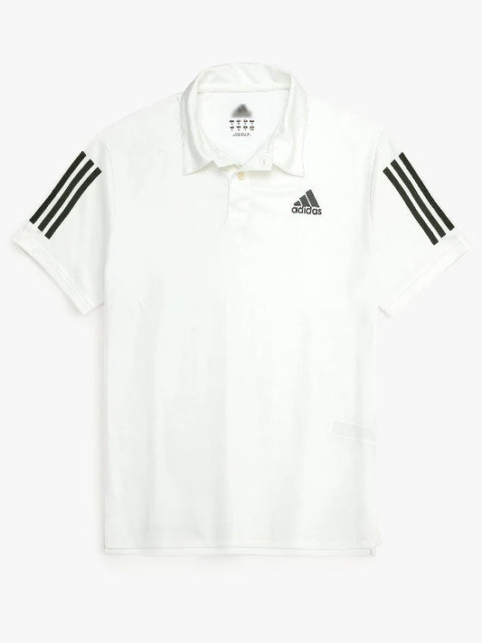 ADI STRIPES POLO SHIRT DRY-FIT - WHITE