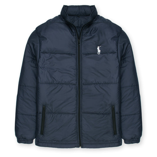 Navy Polo Puffer Jacket