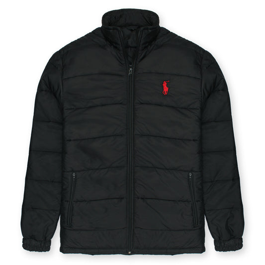 Black Polo Puffer Jacket