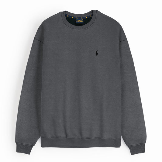 CHARCOAL GREY POLO UNISEX SWEATSHIRT