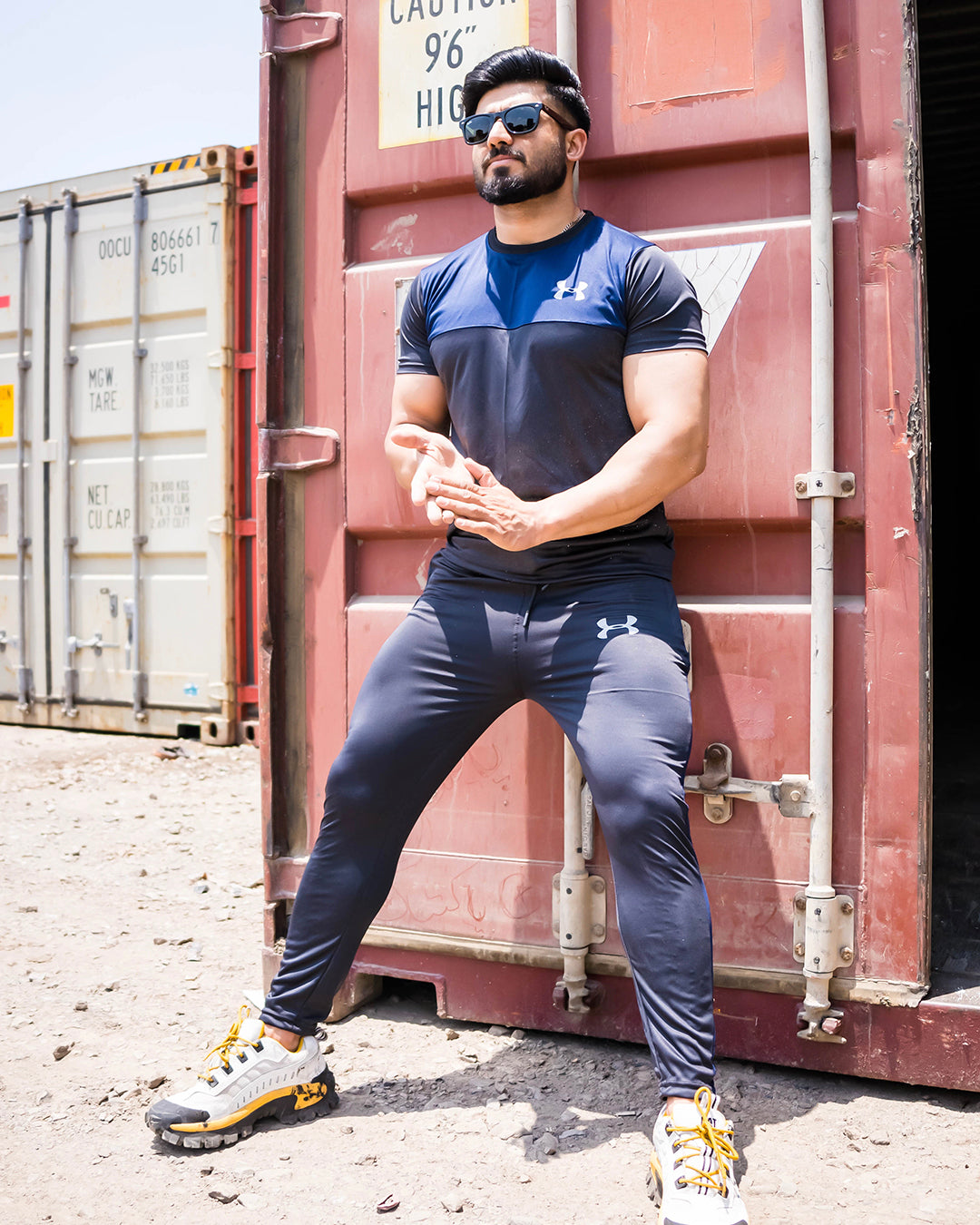 UA Dri-Fit Track Suit Blue - The Street Fit