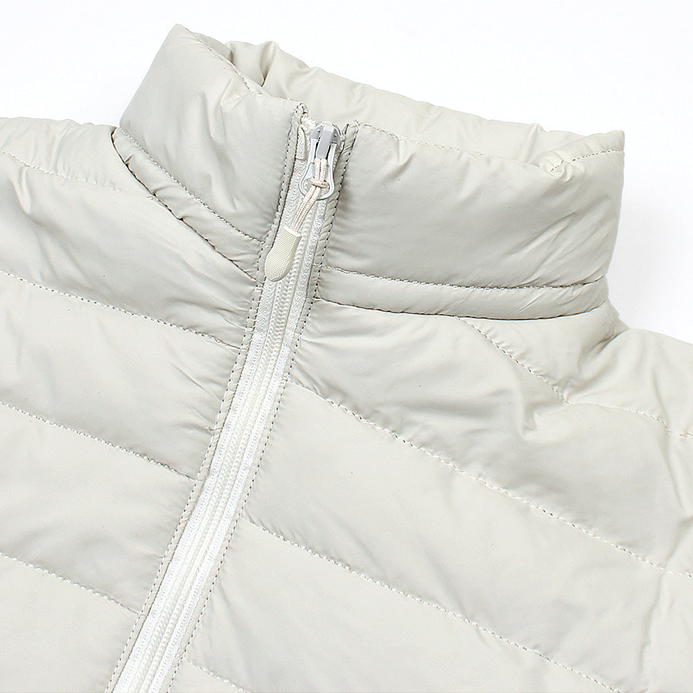 Ash White Puffer Jacket