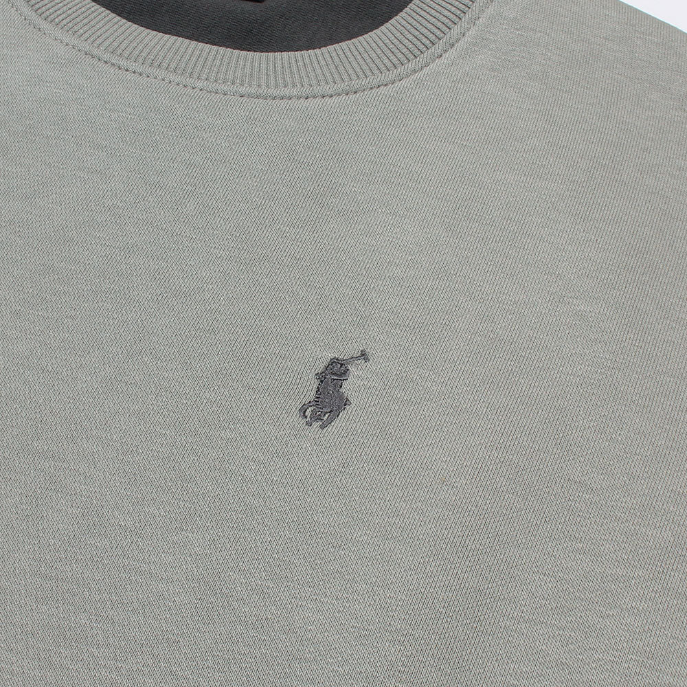 HEATHER GREY POLO UNISEX SWEATSHIRT