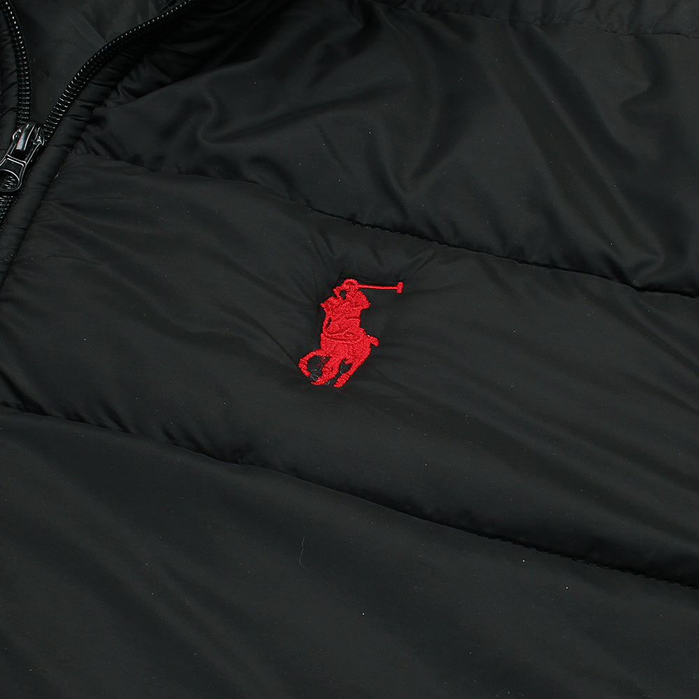 Black Polo Puffer Jacket