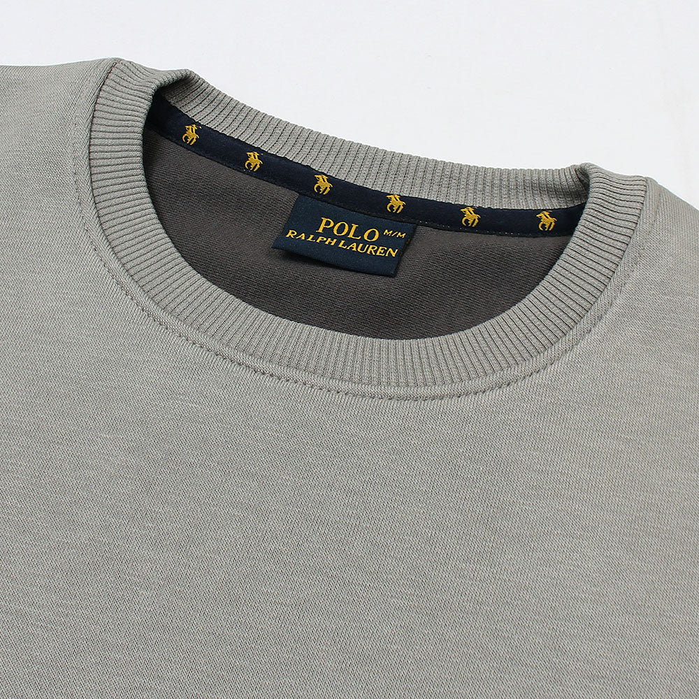 HEATHER GREY POLO UNISEX SWEATSHIRT