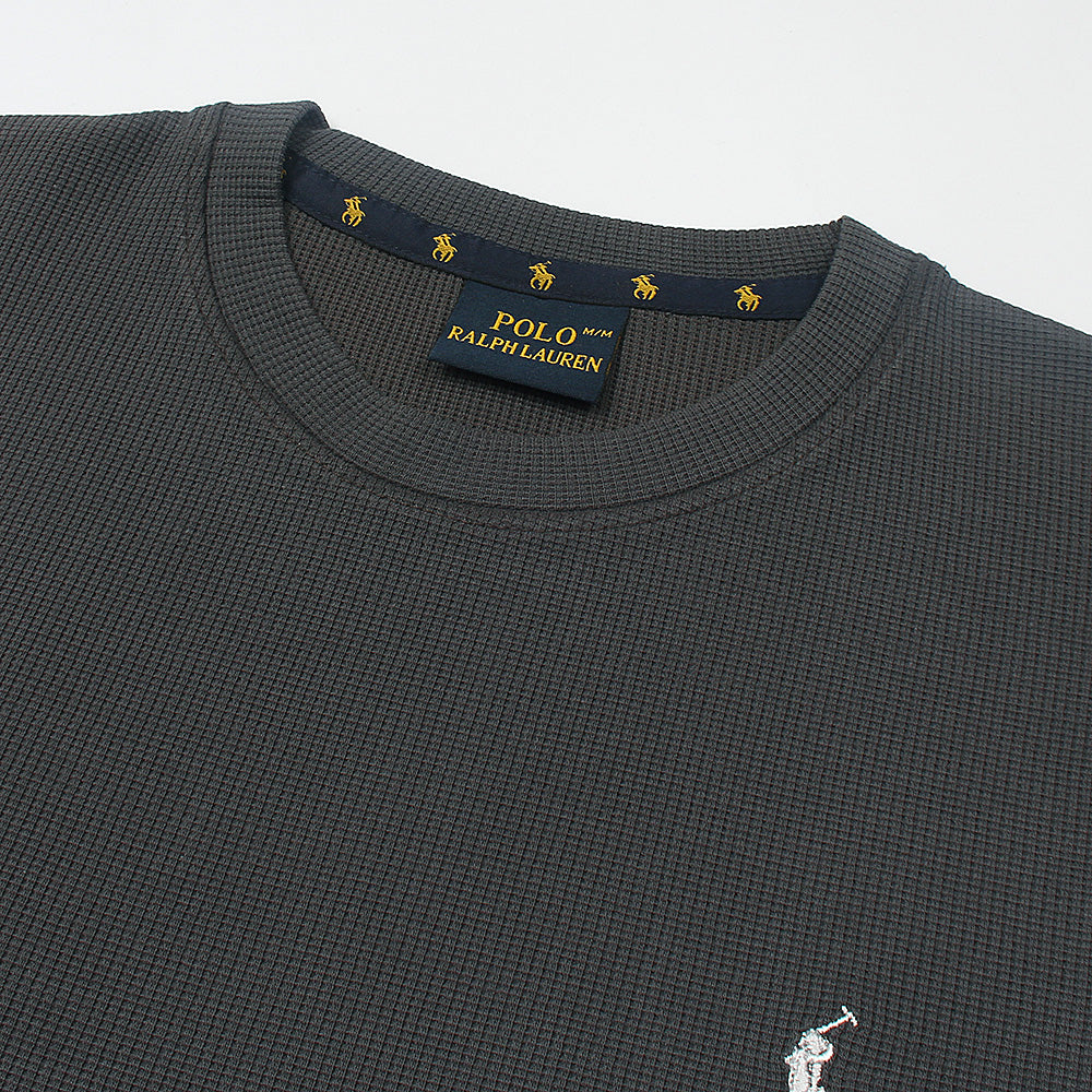 RL Polo T Shirt Self Jaccard - Charcoal