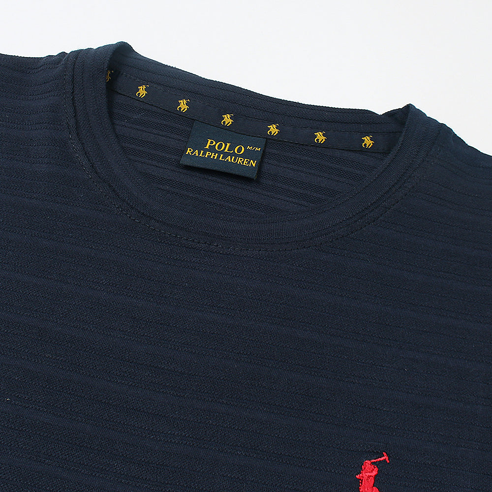 RL Polo T Shirt Self Jaccard - Blue