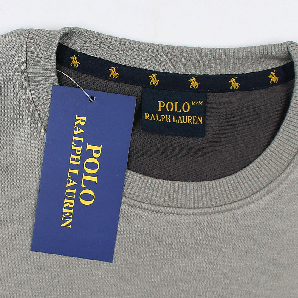 HEATHER GREY POLO UNISEX SWEATSHIRT