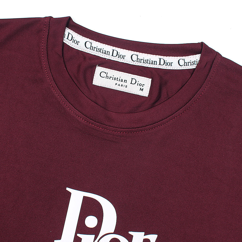 DI0R T-SHIRT DRY-FIT - BURGUNDY (T19)