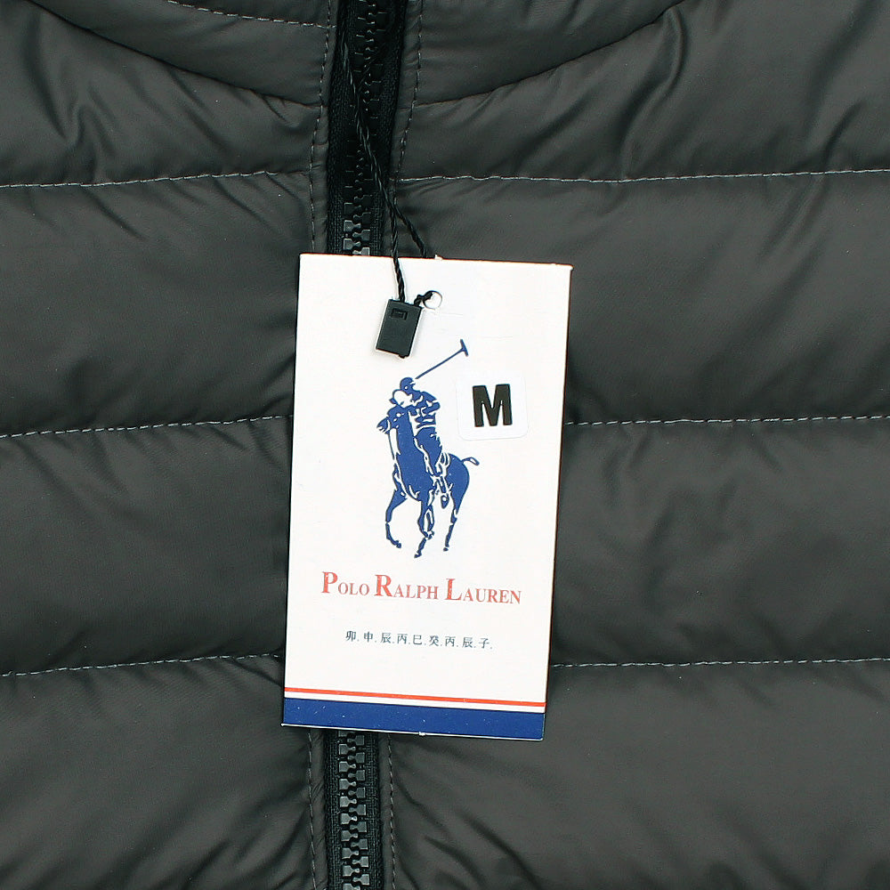 Charcoal Grey Polo Puffer Jacket