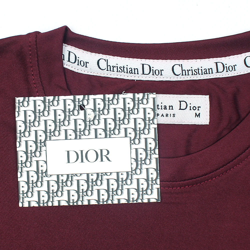 DI0R T-SHIRT DRY-FIT - BURGUNDY (T19)