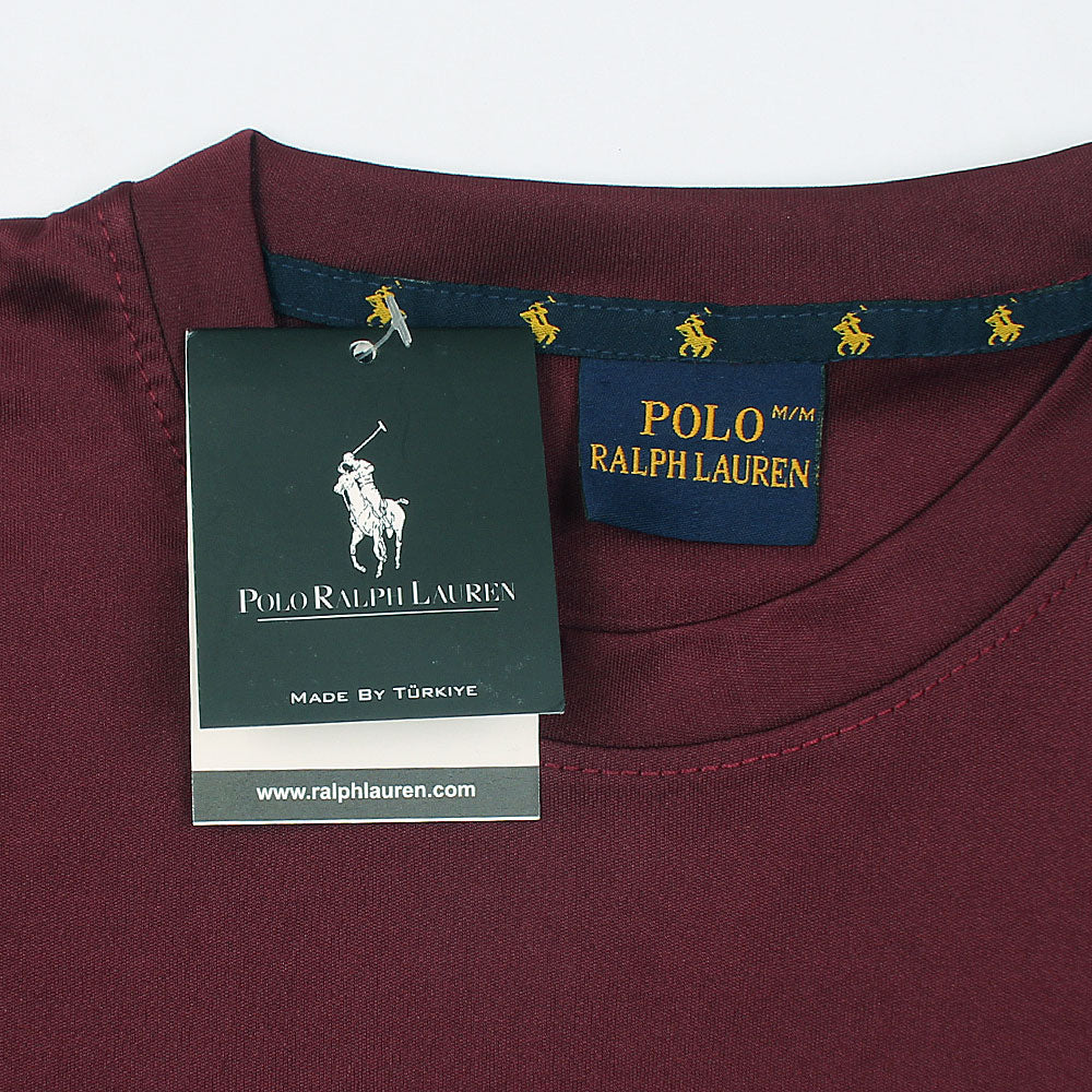 P0L0 T-SHIRT DRY-FIT - BURGUNDY (T20)