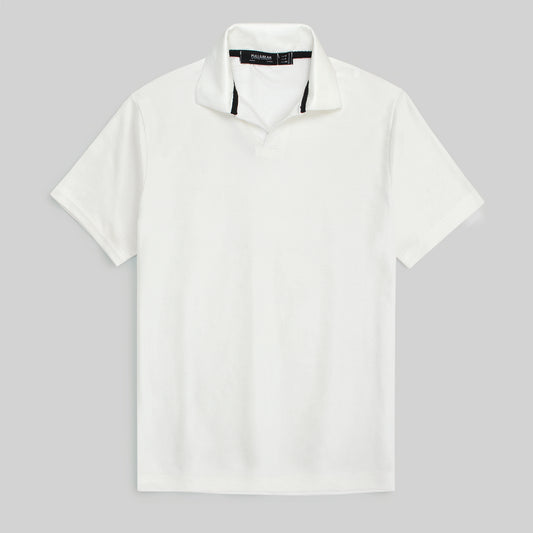 P & B Branded Polo Shirt - White Pop Corn