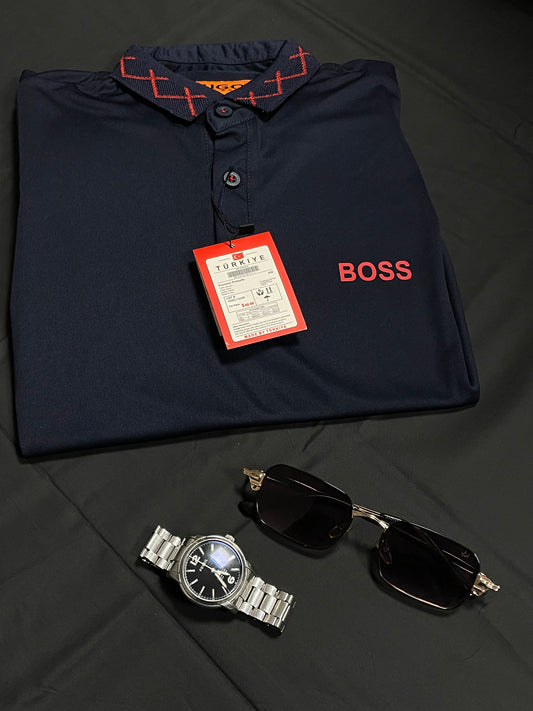 HGO BOSS POLO - BLUE