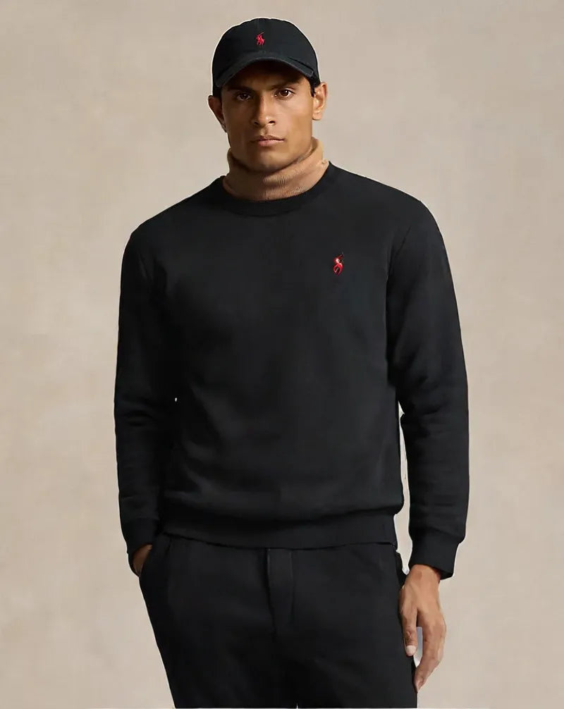 BLACK POLO UNISEX SWEATSHIRT